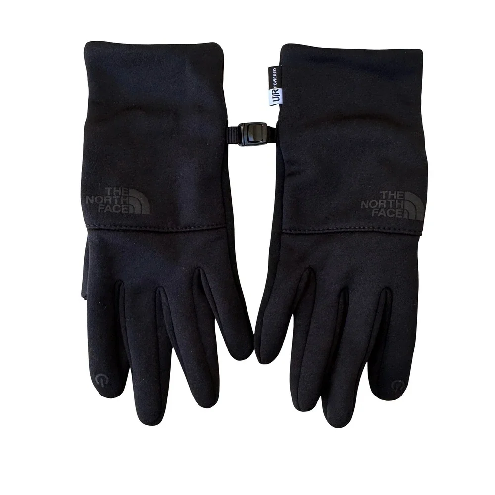 The North Face Etip Gloves Black Stretch Fleece Touchscreen U|R Powered Unisex